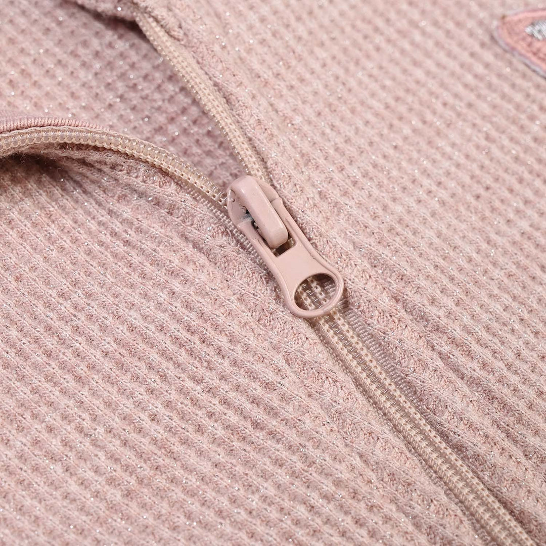 Infant Girls Rib Knitted Romper Blush-PINK