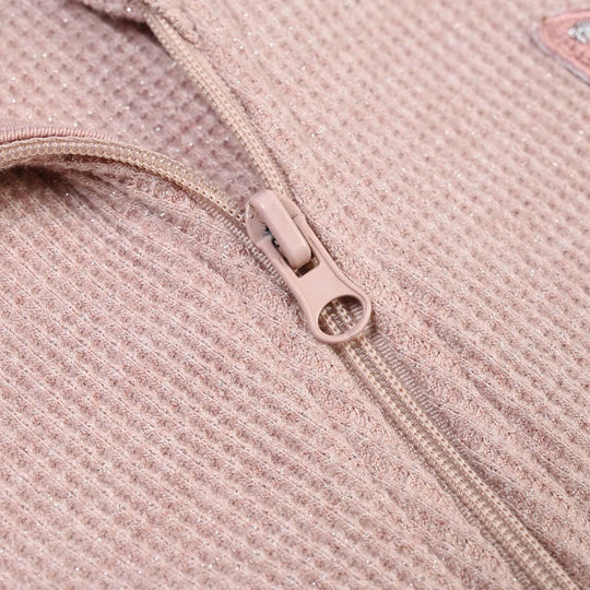 Infant Girls Rib Knitted Romper Blush-PINK