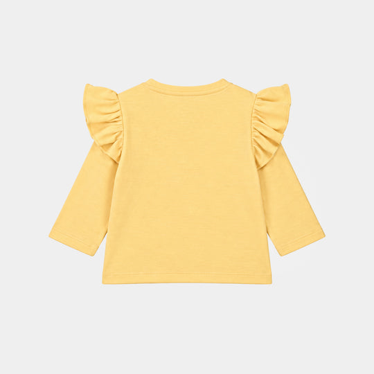 Infant Girls Cotton Interlock Knitted Suit Little & Loved-Golden