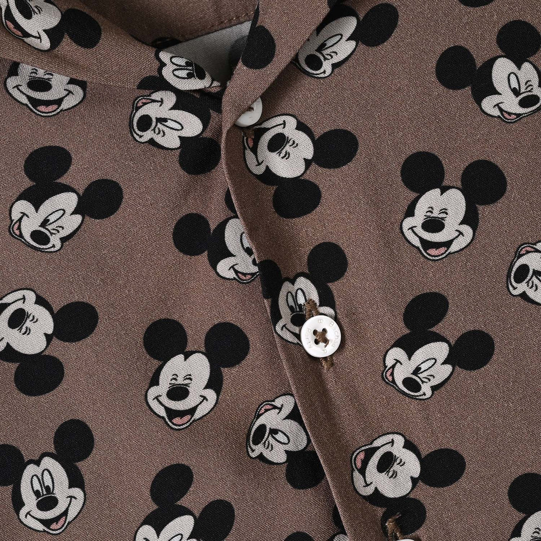 Infant Boys Linen Viscose Nightwear Character-BROWN