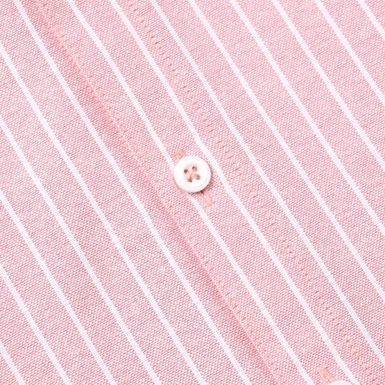 Boys Yarn Dyed Shirt (Three)- Pink Stripe