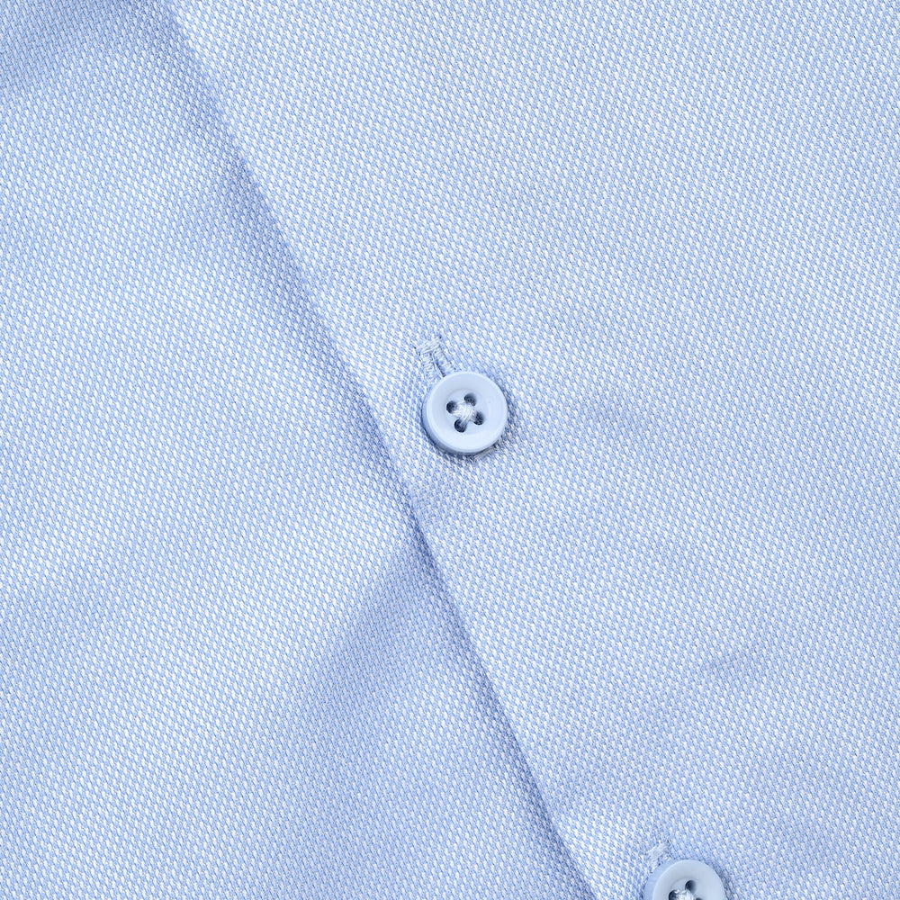 Infant Boys Yarn Dyed Formal Shirt (L/Blue)
