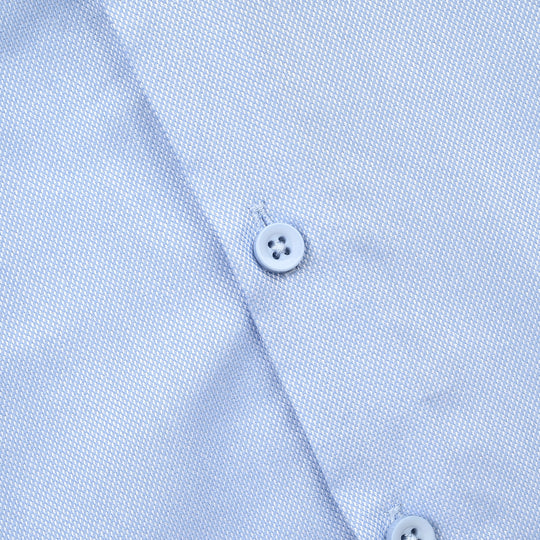 Infant Boys Yarn Dyed Formal Shirt (L/Blue)