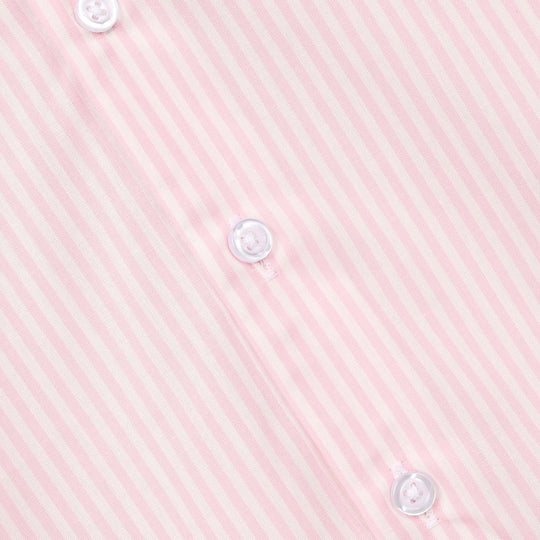 Boys Yarn Dyed Formal Shirt (Pink Stripe)