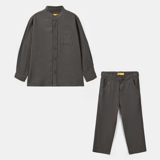 Boys Jacquard Woven Suit