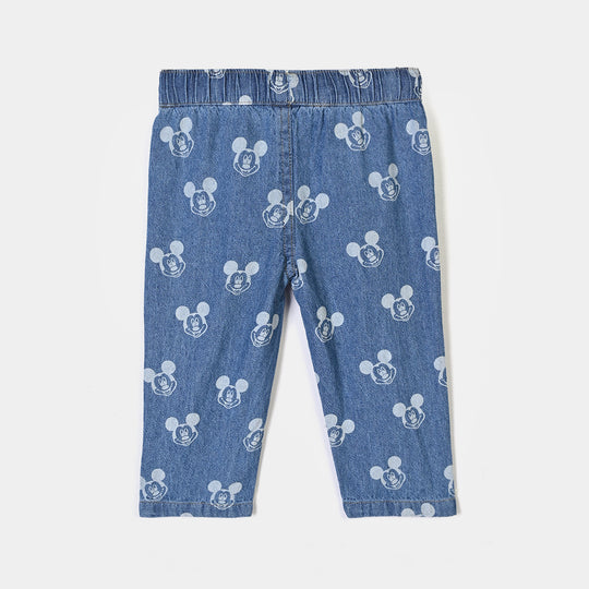 Infant Boys Tensile Denim Suit Character-BLUE
