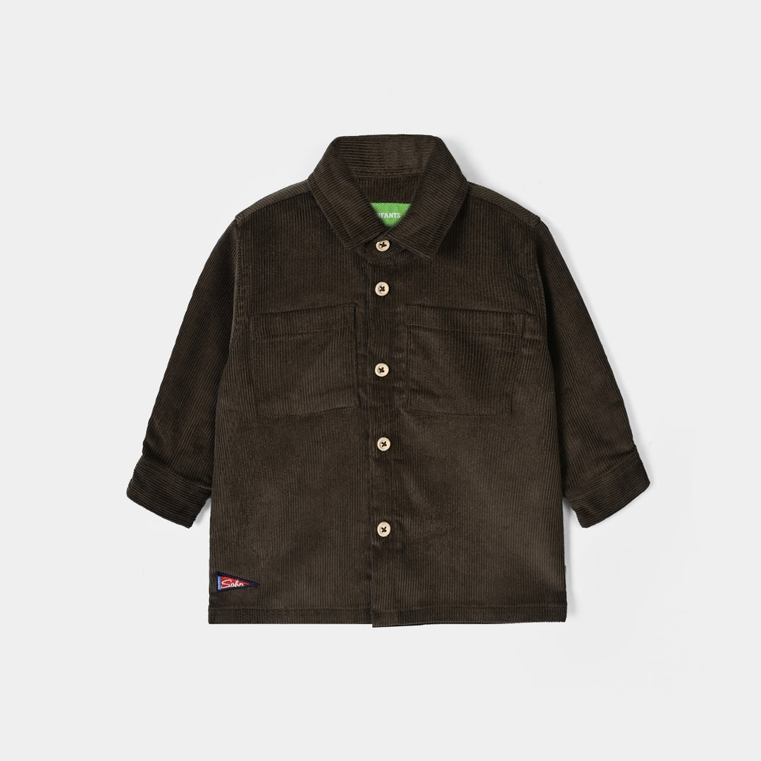 Infant Boys Corduroy Shirt (Olive Corduroy)