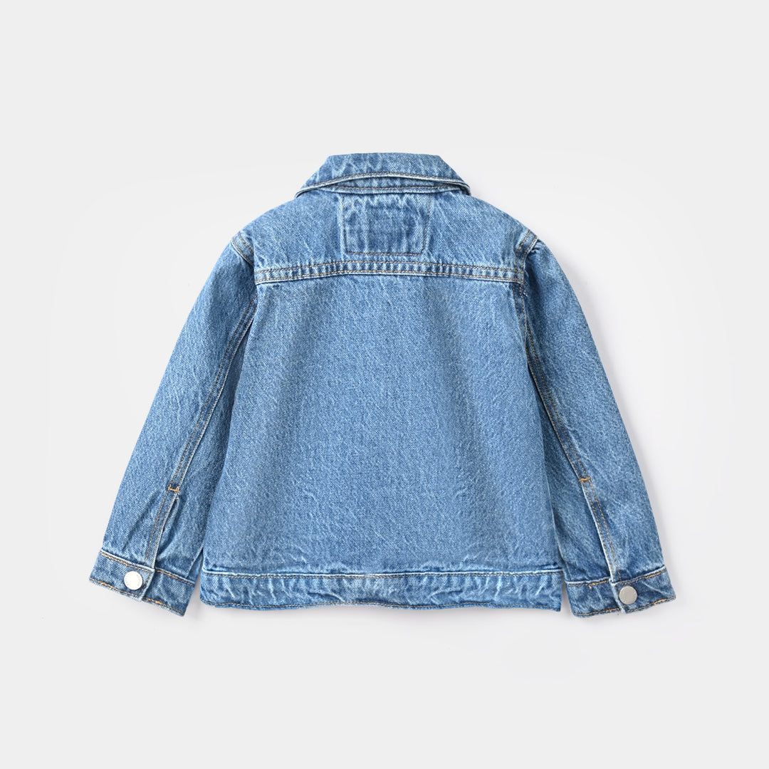 Infant Boys Denim rigid Jacket LITTLE DINO ADVENTURES-Mid Blue