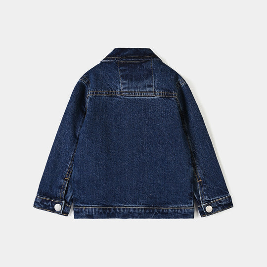 Infant Boys Denim rigid jacket Character-Dark Blue