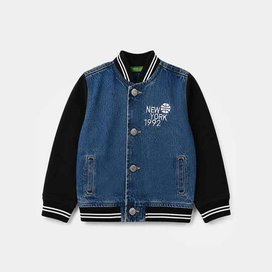 Infant Boys Denim rigid Jacket NEW YORK  - Blue