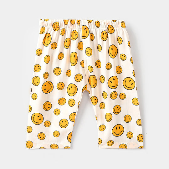 Infant Boys Cotton Nightwear-Smiley-Off.White
