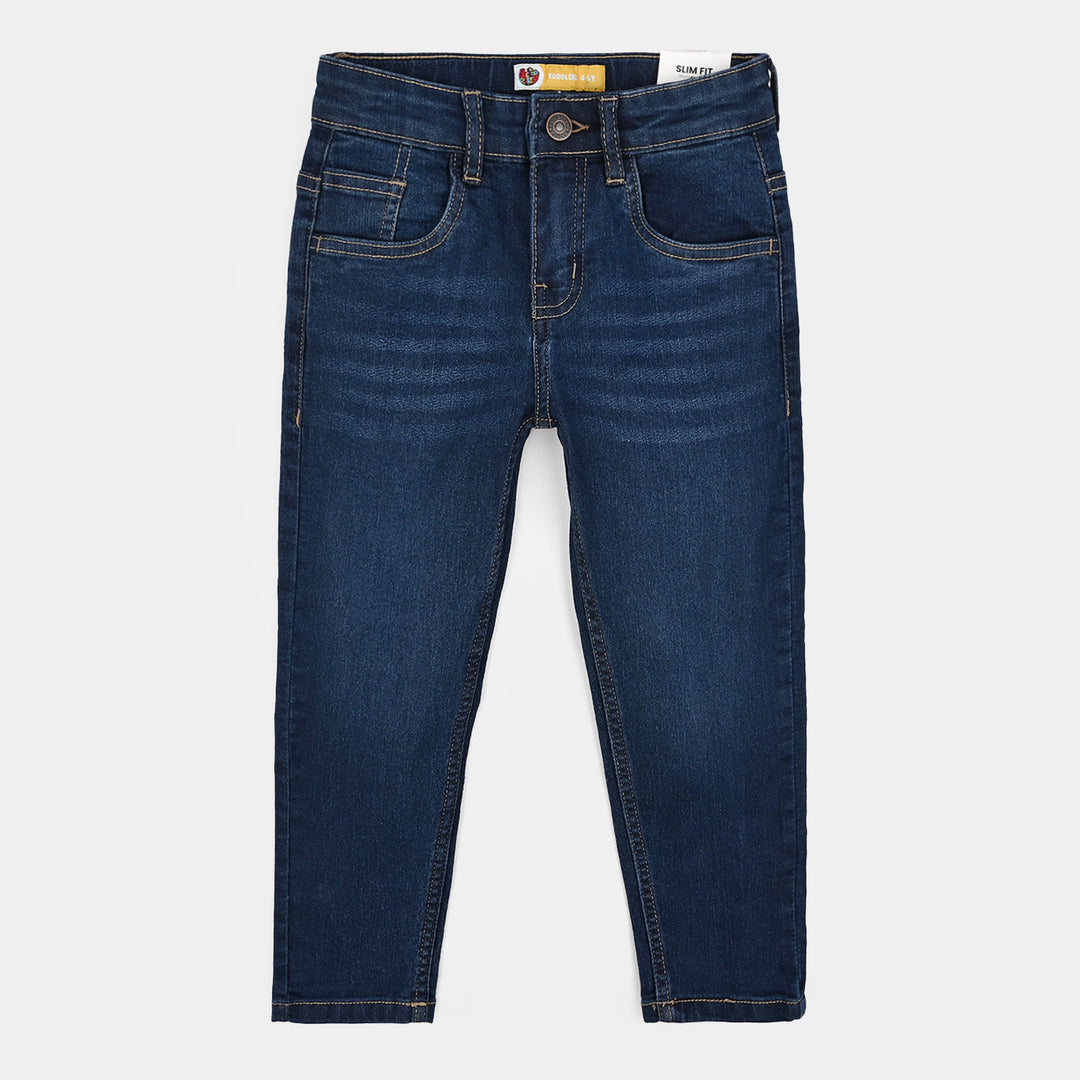 Boys Denim Stretch Pant Basic-Dark Blue
