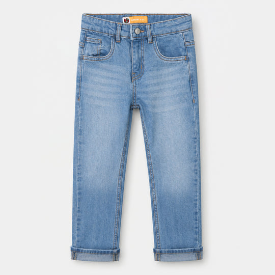 Boys Denim Stretch Pant Basic- Blue