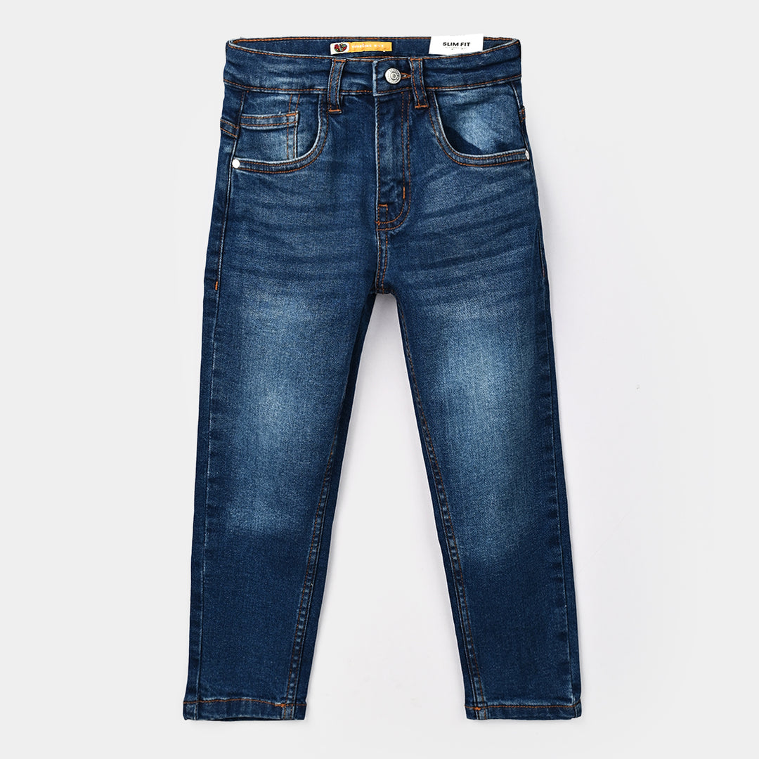 Boys Denim Stretch Pant BASIC-Medium Blue