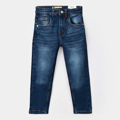 Boys Denim Stretch Pant Basic - Medium Blue