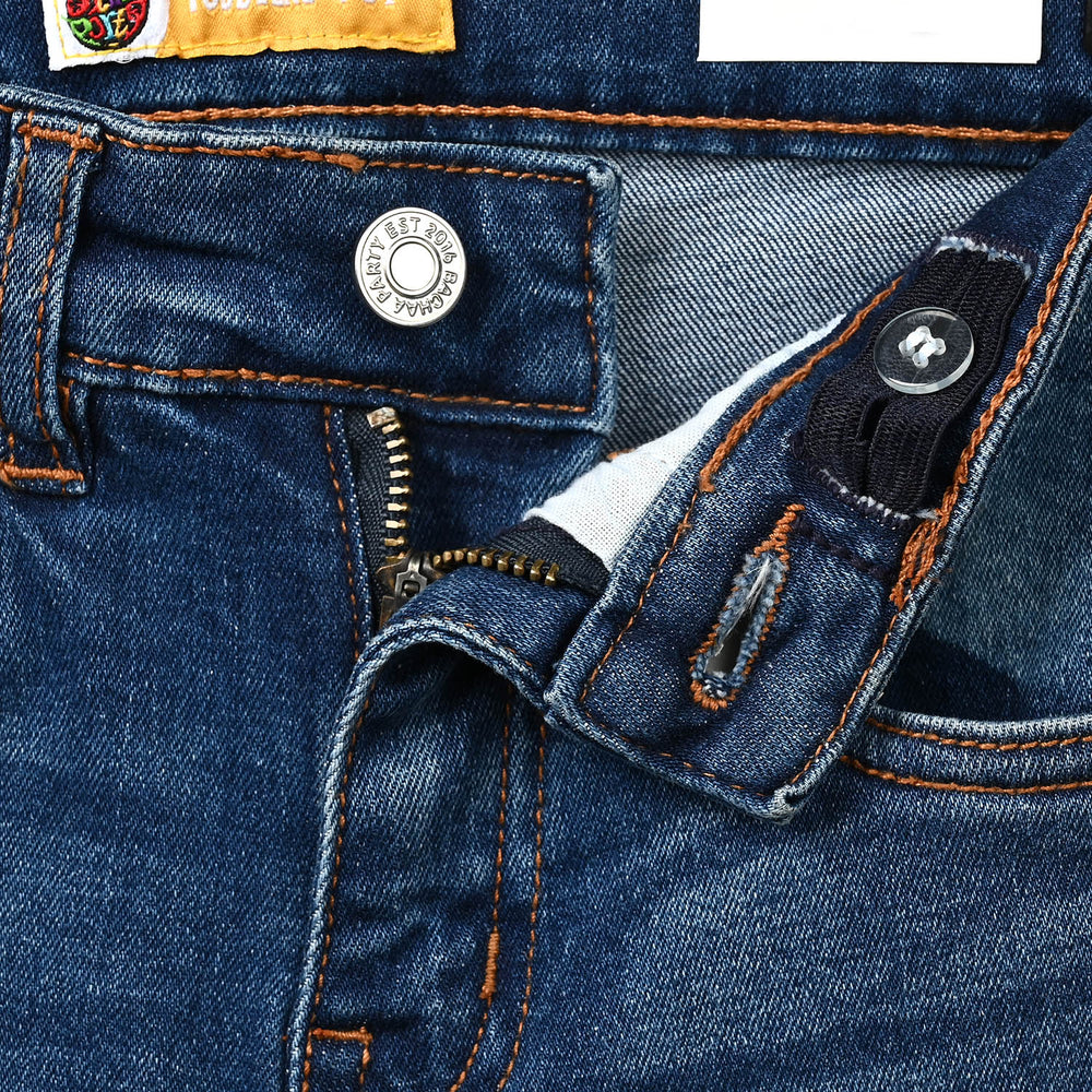 Boys Denim Stretch Pant BASIC-Medium Blue