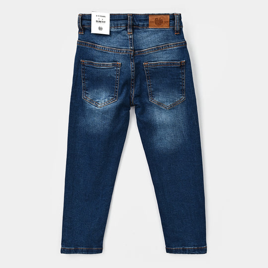 Boys Denim Stretch Pant BASIC-Medium Blue
