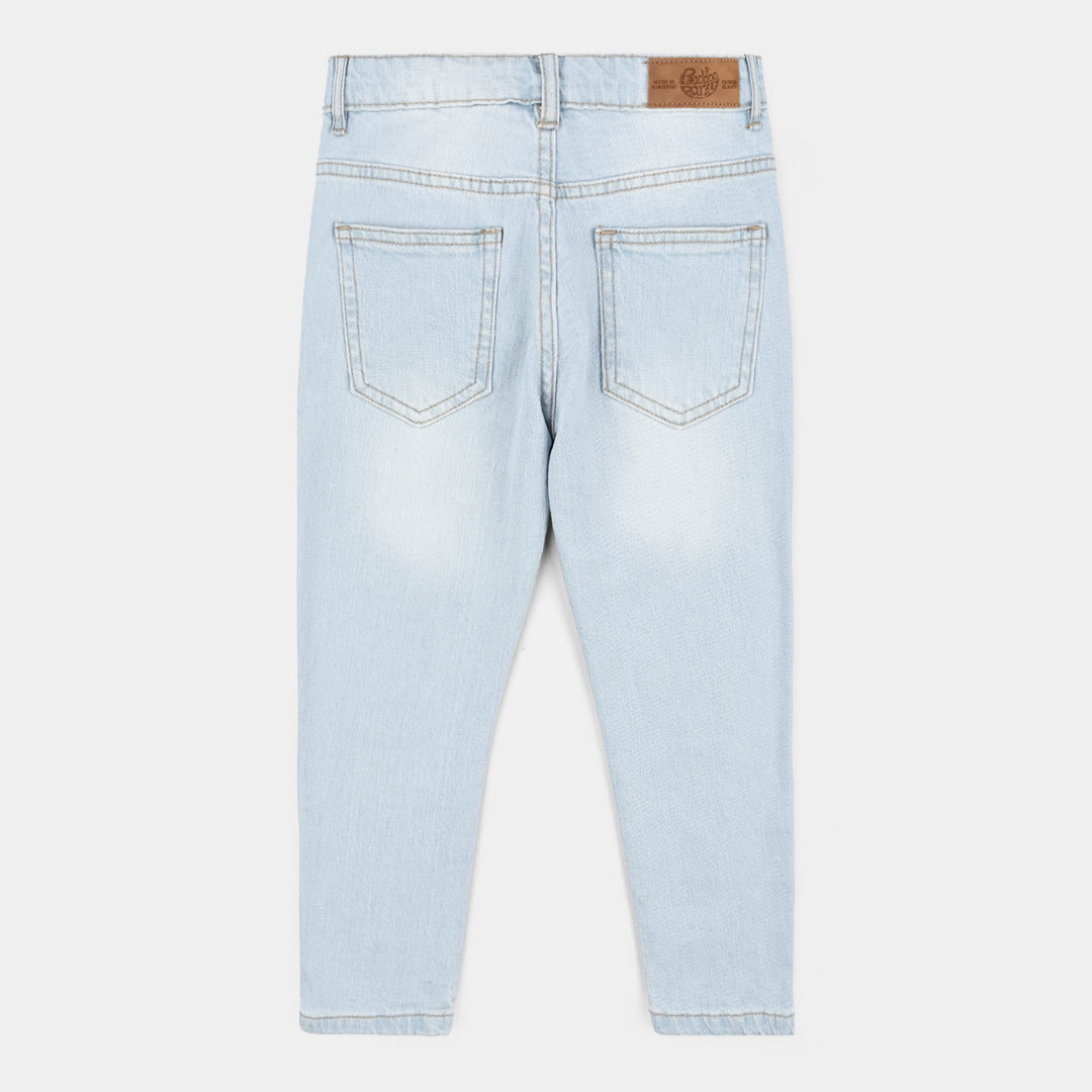 Boys Denim Stretch Pant BASIC-Ice Blue