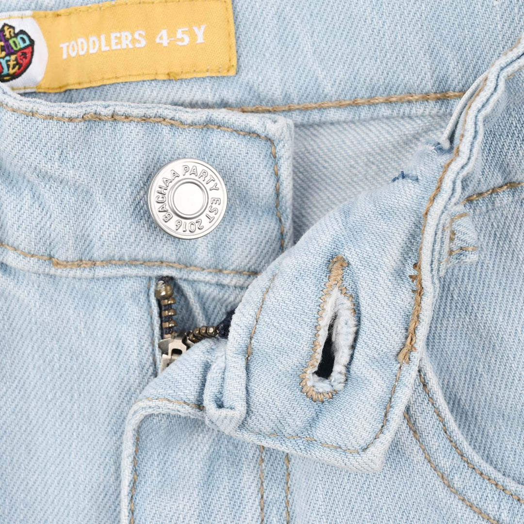 Boys Denim Stretch Pant BASIC-Ice Blue