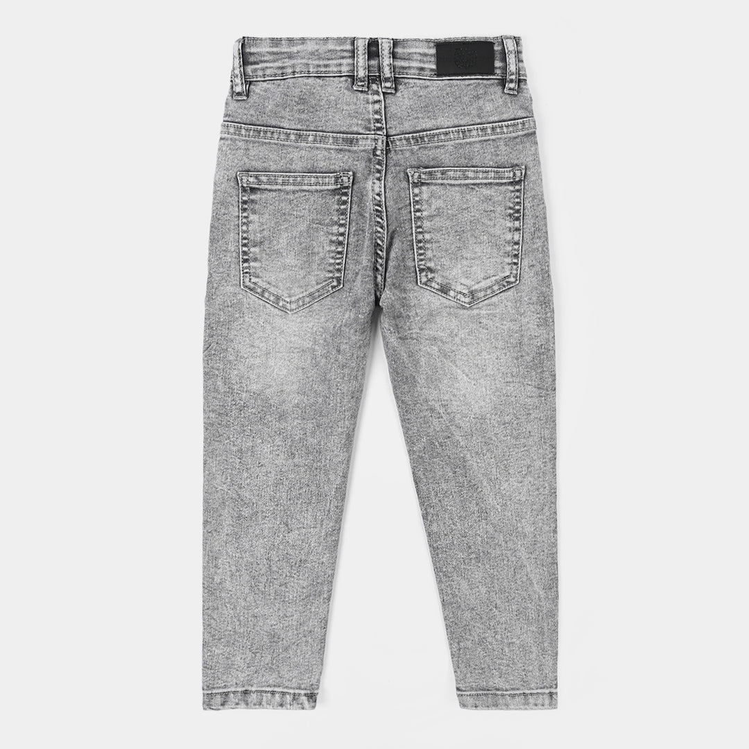 Boys Denim Stretch Pant BASIC- Light Grey