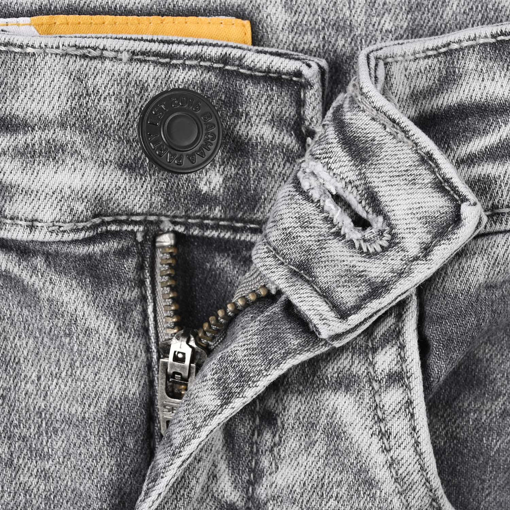 Boys Denim Stretch Pant BASIC- Light Grey