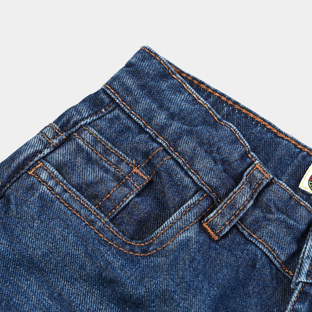 Boys Denim Stretch pant Basic - Dark Blue