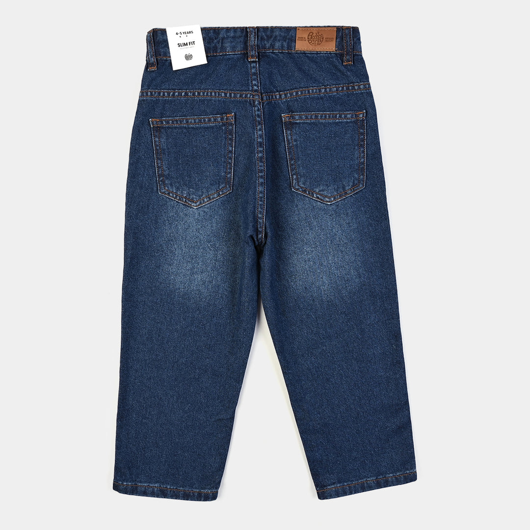 Boys Denim Stretch pant Basic - Dark Blue