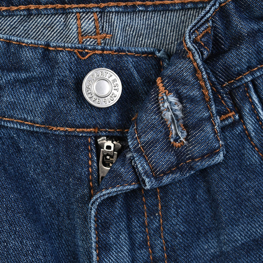 Boys Denim Stretch pant Basic - Dark Blue