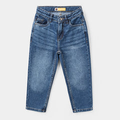 Boys Denim Stretch Pant Basic - Blue