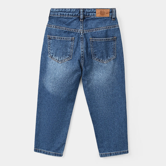 Boys Denim Stretch Pant BASIC- Blue
