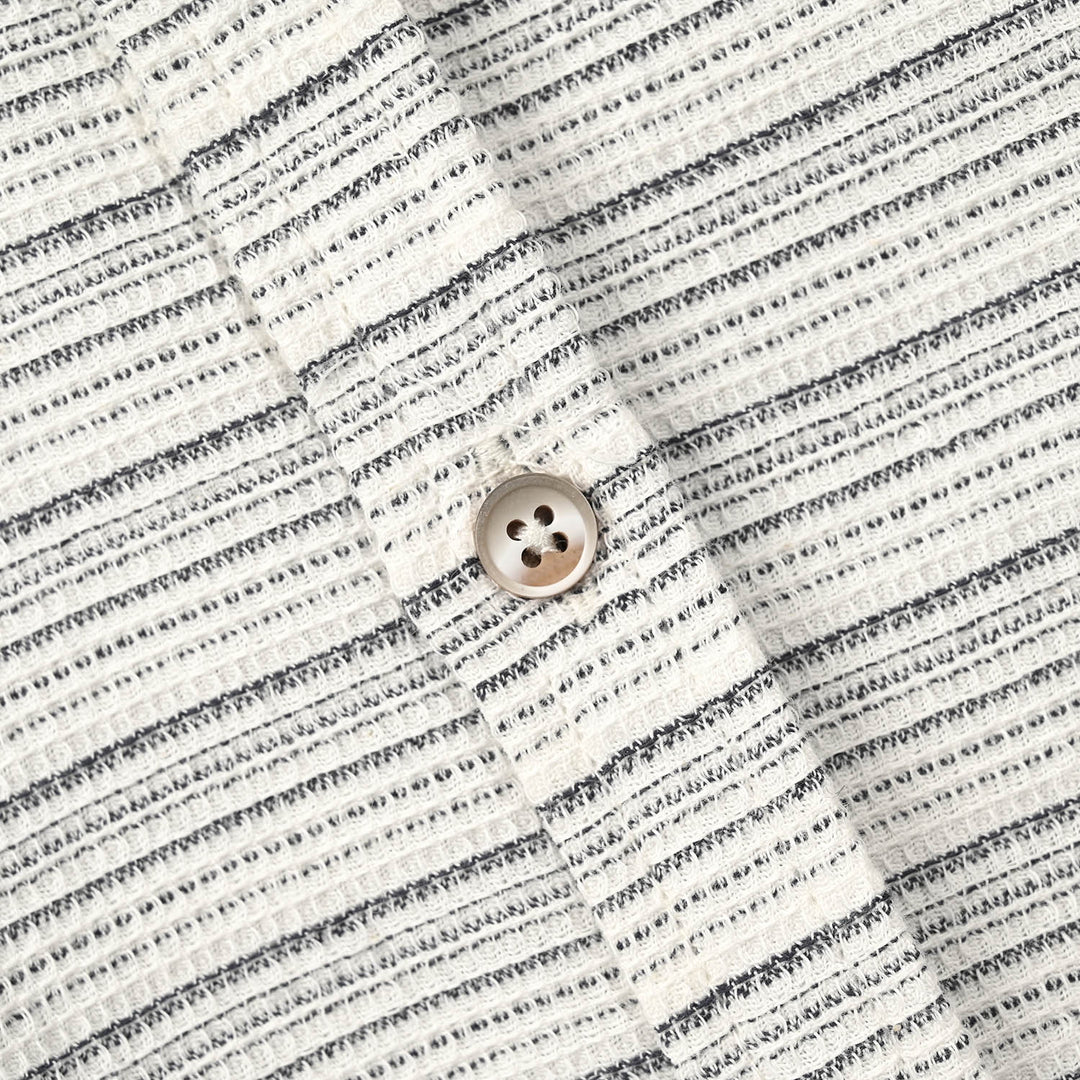 Boys Yarn Dyed Shirt (Boat)- Light Grey