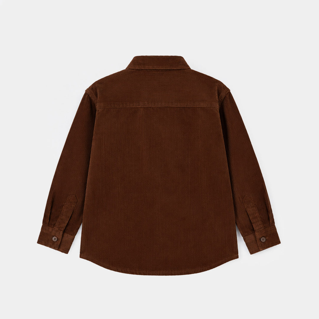 Boys Corduroy Shirt (Skate Ramp)-BROWN