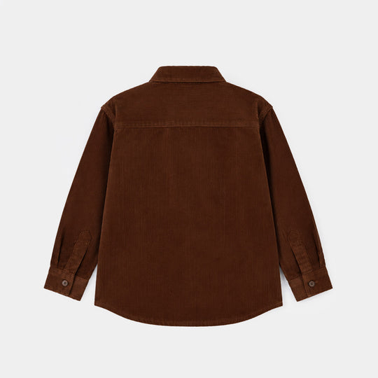 Boys Corduroy Shirt (Skate Ramp)-BROWN