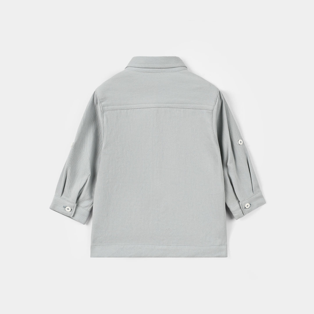 Infant Boys Cotton Twill Shirt (Double Pocket Twill)
