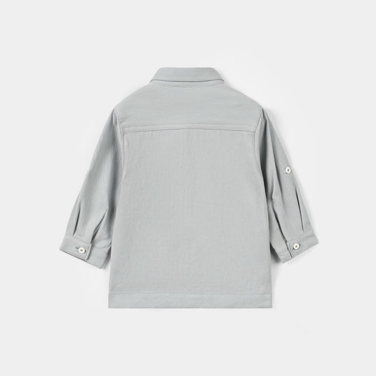 Infant Boys Cotton Twill Shirt (Double Pocket Twill)