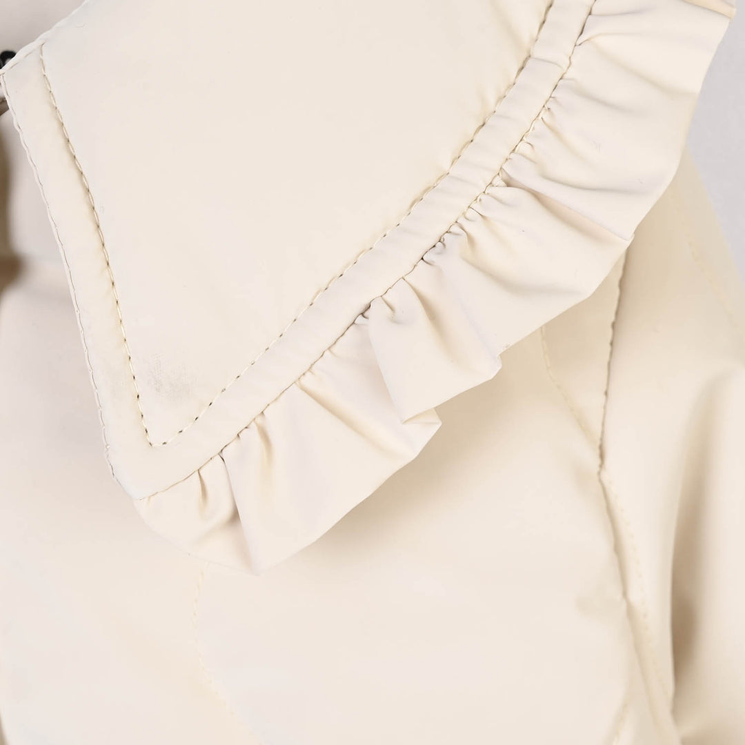 Infant Girls Quilted Jacket Peter Ban- Off White