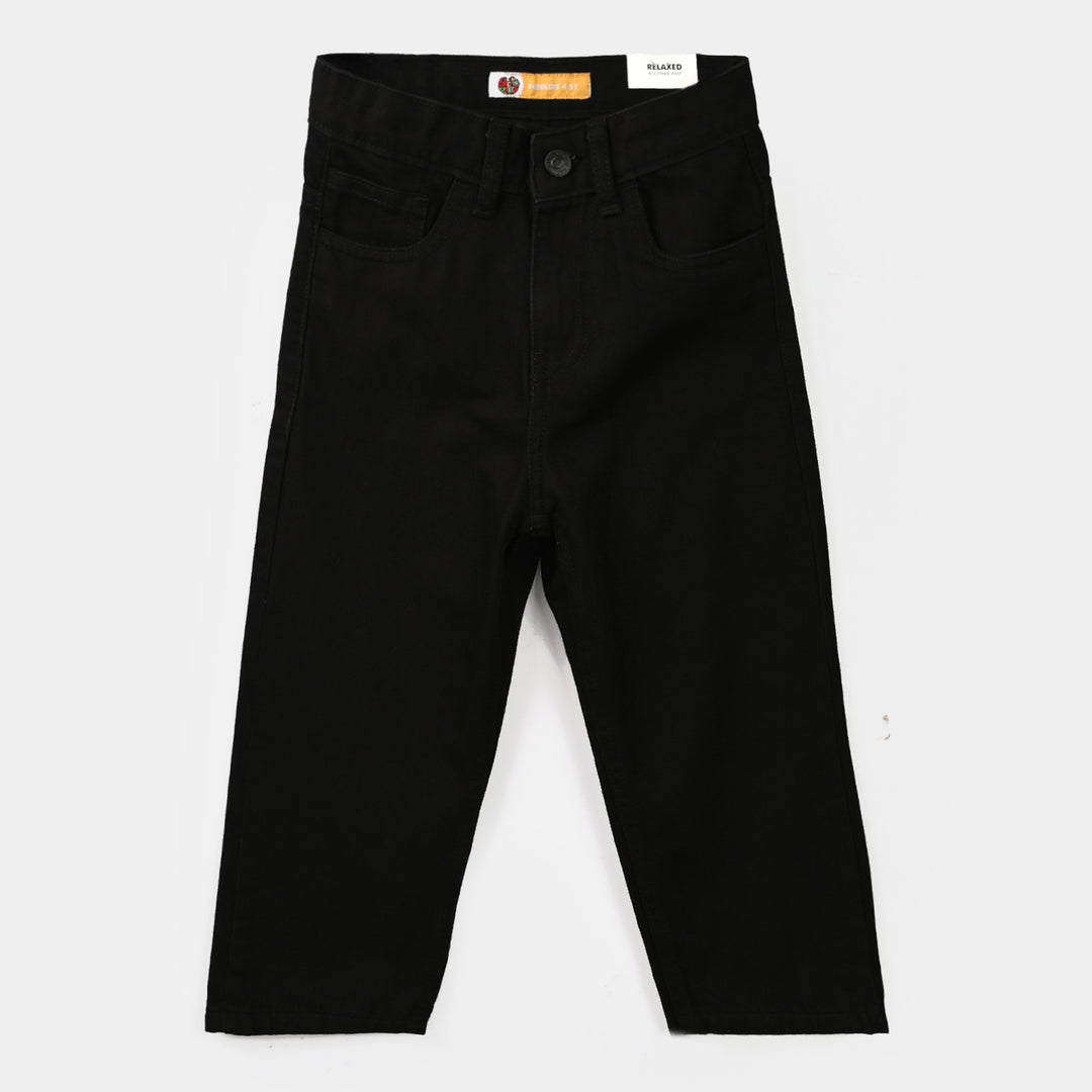 Boys Denim Stretch pant (relaxed)-BLACK