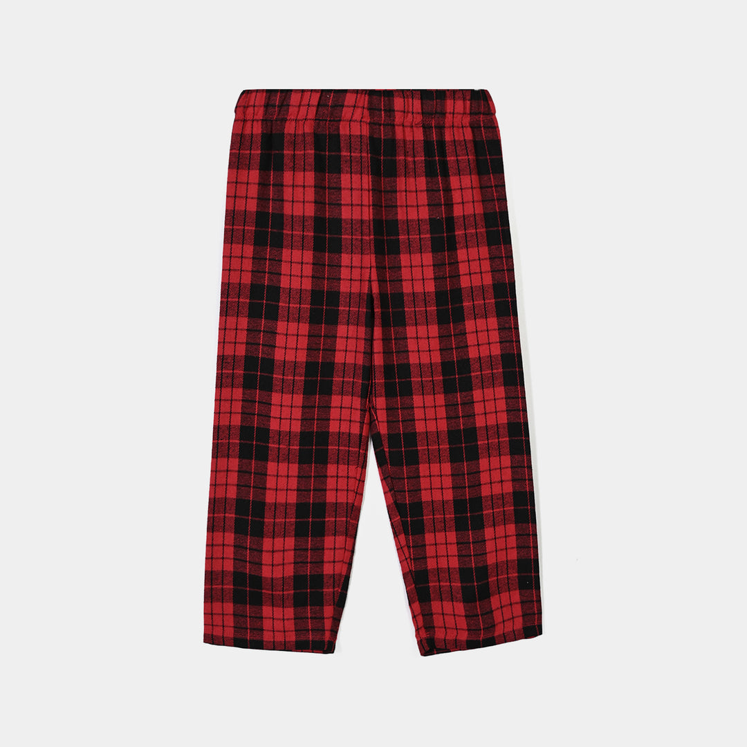 Boys Poly Cotton Jersey Night Suit Sleepers League-Off.White.Red