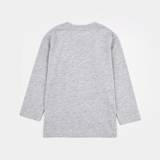 Boys PC Jersey Night Suit Champs-Grey/Black