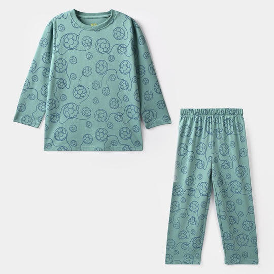 Boys PC Jersey Night Suit Football line-Green