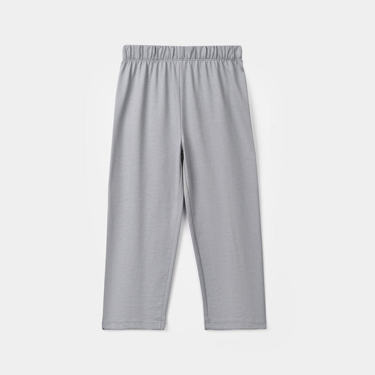 Boys Poly Cotton Jersey Night Suit Character-GREY