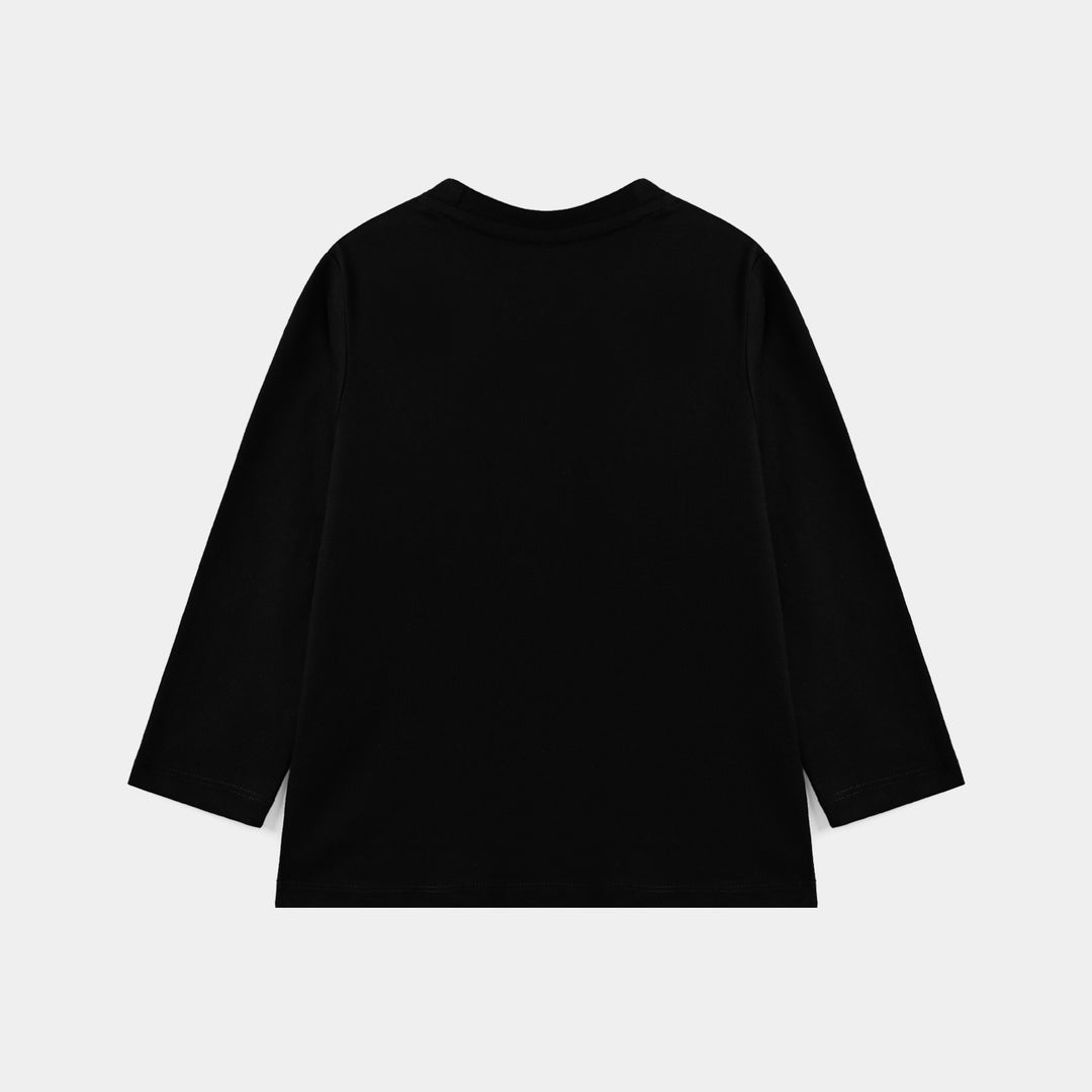 Boys Poly Cotton Jersey Night Suit Football-BLACK