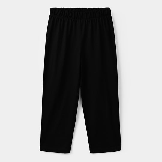 Boys Poly Cotton Jersey Night Suit Football-BLACK