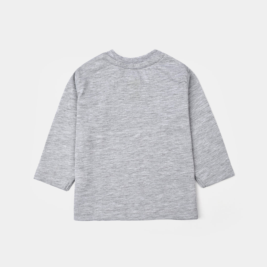 Infant Boys Poly Cotton Jersey Night Suit Racing Character-GREY