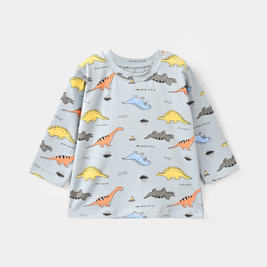 Infant Boys Lycra Jersey Night Suit DINO-Blue
