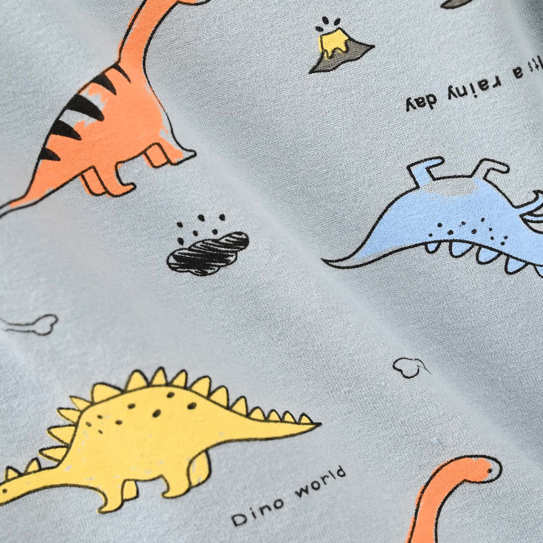 Infant Boys Lycra Jersey Night Suit DINO-Blue