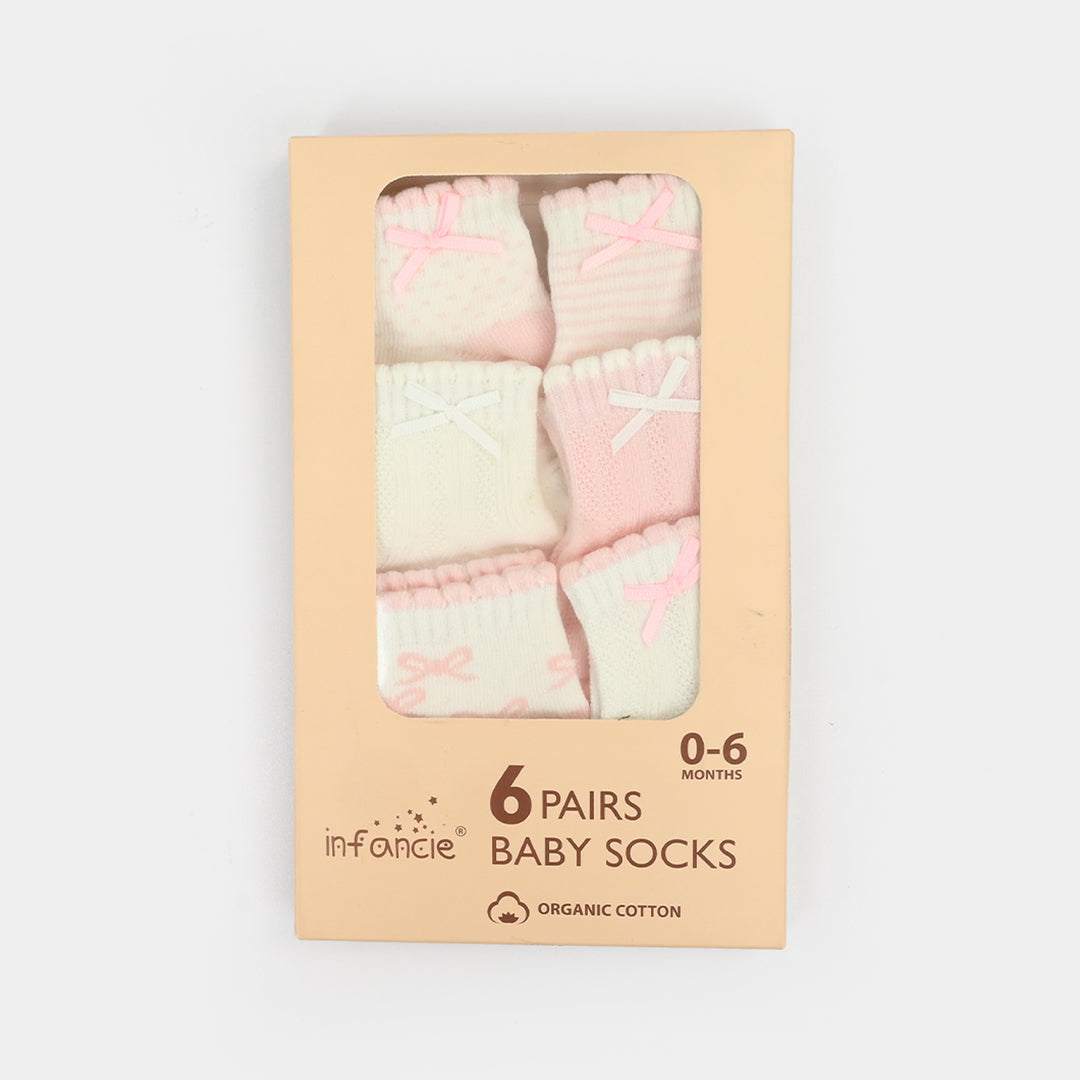 Cotton Baby Socks Set (6 Pairs)