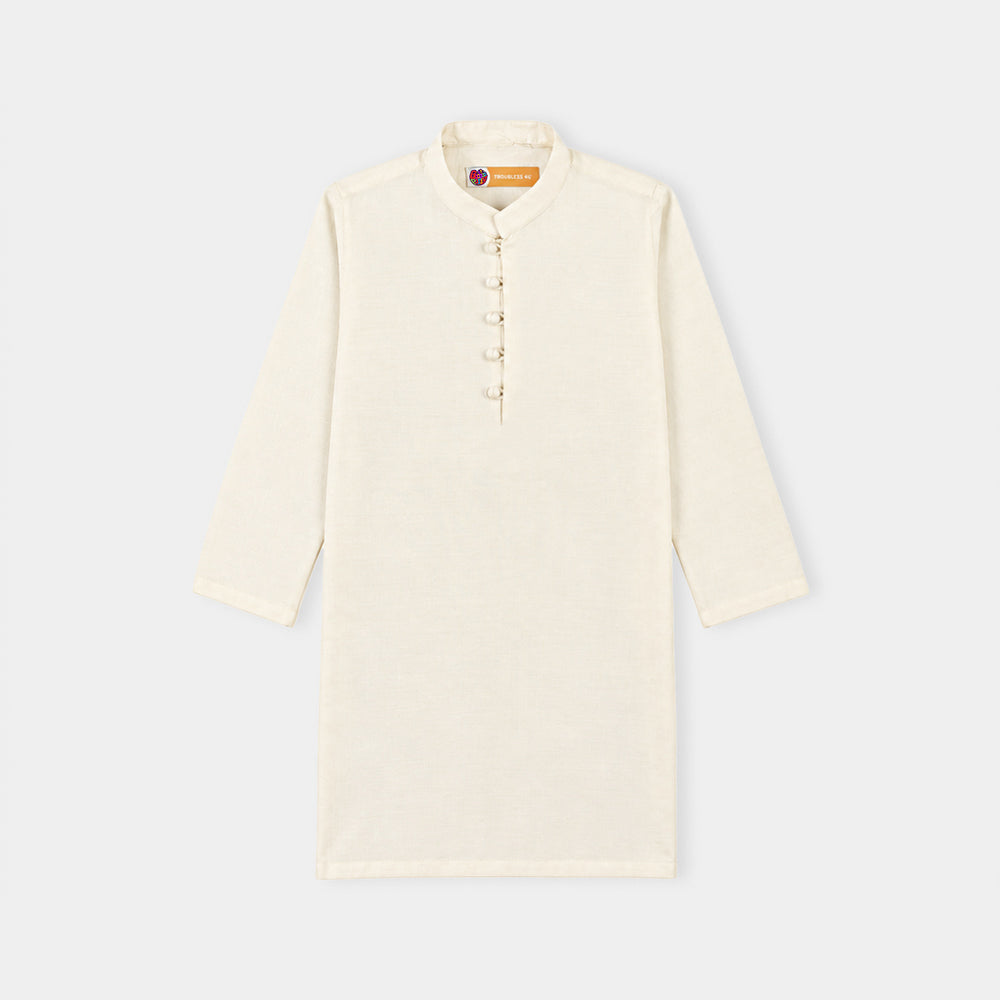 Boys Poly Cotton 3Piece Suit (Jagmag)-Off.White