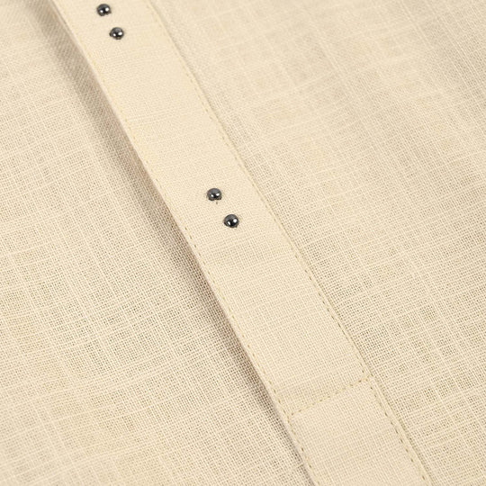Boys Cotton Slub 3Piece Suit (Puff Print)-Beige