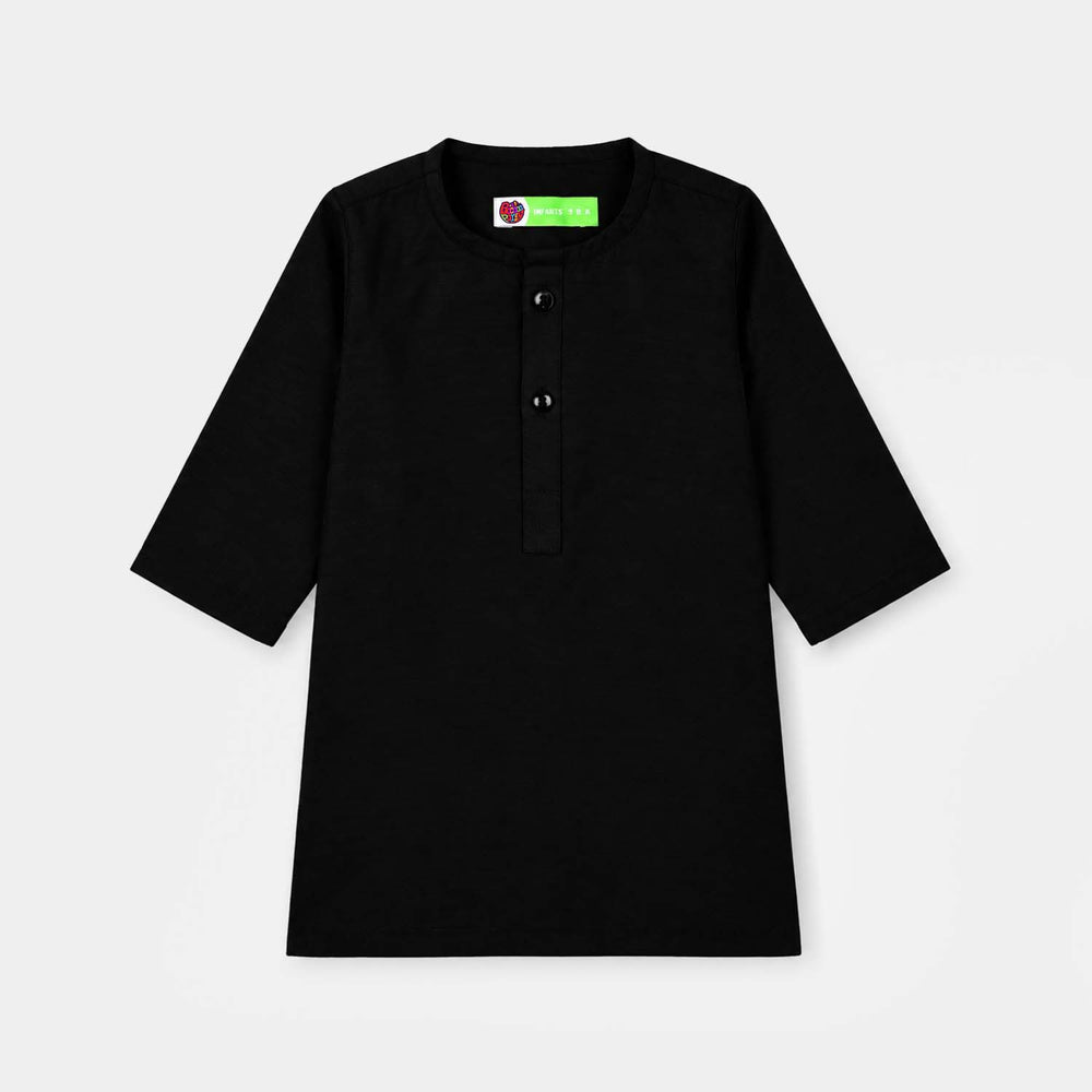 Infant Boys Poly Cotton 3Piece Suit (Sitara)-BLACK